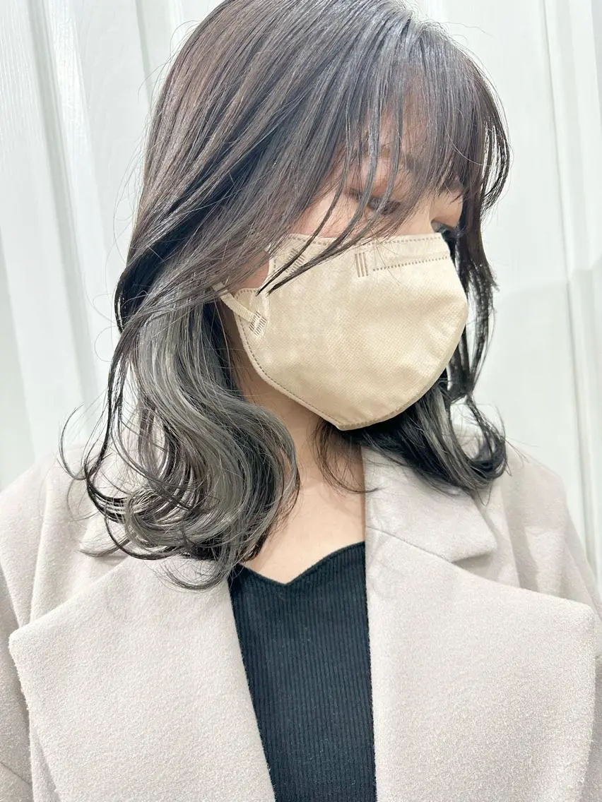 ミディアム カラー ヘアカラー トリートメント kai .のヘアスタイル