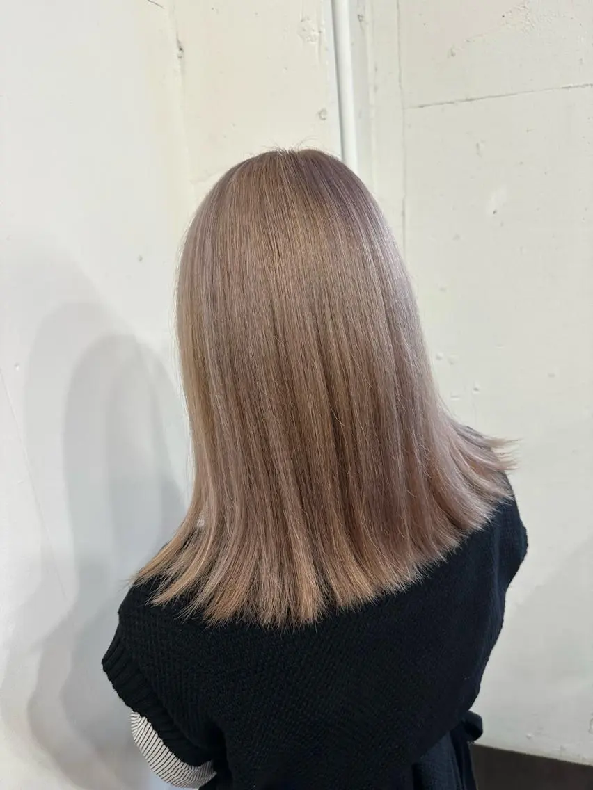 ミディアム カラー ヘアアレンジ カット ヘアカラー トリートメント DANY🦋名駅✂︎ 艶髪/透明感カラーのヘアスタイル