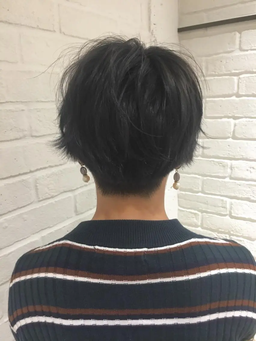 ショート ベリーショート カット ヘアカラー フジサキ ケンのヘアスタイル