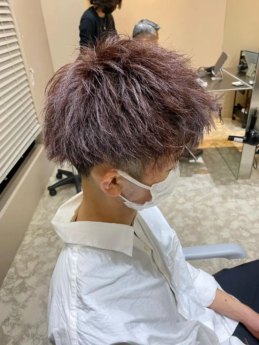 メンズ カット ヘアカラー トリートメント ヘアセット 梅田中崎町メンズ 美容師ユースケのヘアスタイル