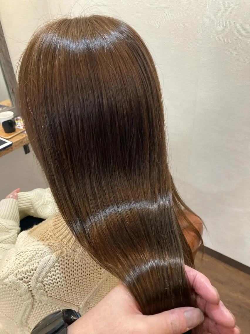 ロング カラー 縮毛矯正&髪質改善 ⭐️OGUのヘアスタイル