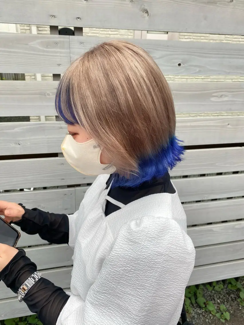ショート カラー 似合わせレイヤー/ Wカラー🧸こころのヘアスタイル