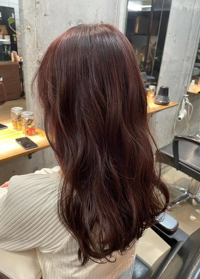 ロング カラー カシス Lowha_ageo 💐Fuzukiのヘアスタイル