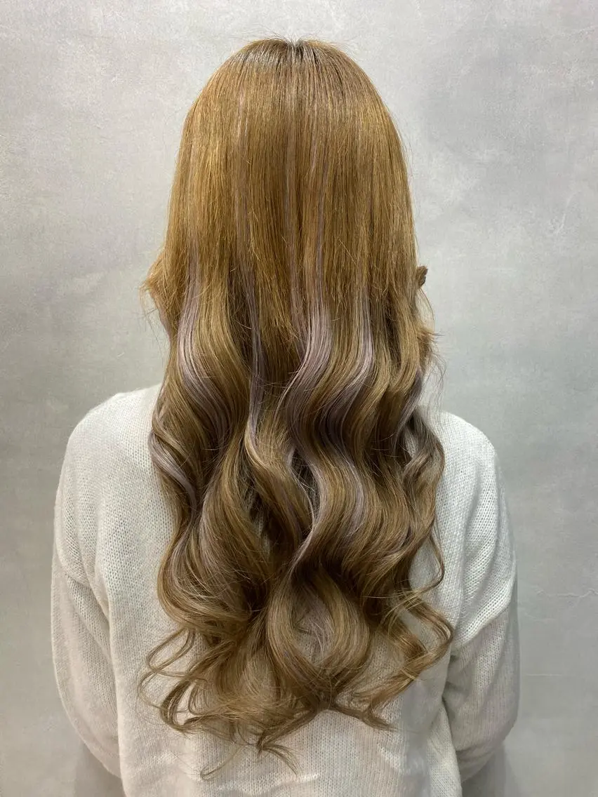 セミロング カラー ヘアアレンジ FAAM Tsuneのヘアスタイル