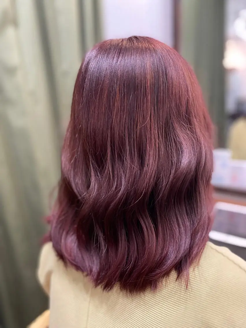 ミディアム カラー ヘアアレンジ DANY🦋名駅✂︎ 艶髪/透明感カラーのヘアスタイル