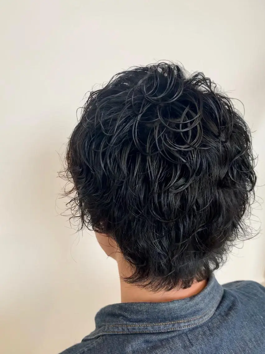 ミディアム パーマ メンズ ミディアムパーマ メンズパーマ 新井啓介 宇都宮美容師のヘアスタイル