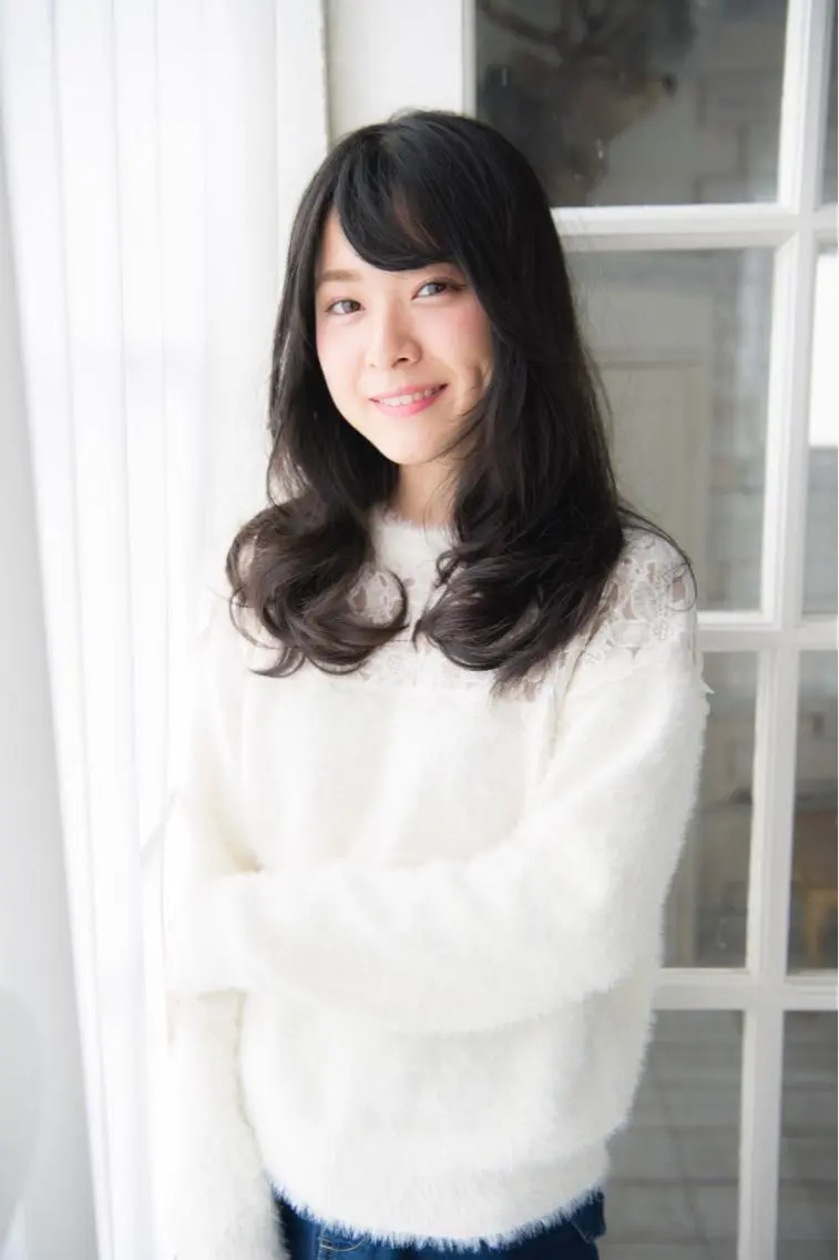 セミロング パーマ 髪質改善🌈縮毛矯正 荻原 達矢のヘアスタイル