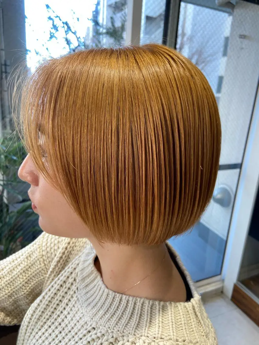 ミディアム ボブ 代表 しみず としやのヘアスタイル