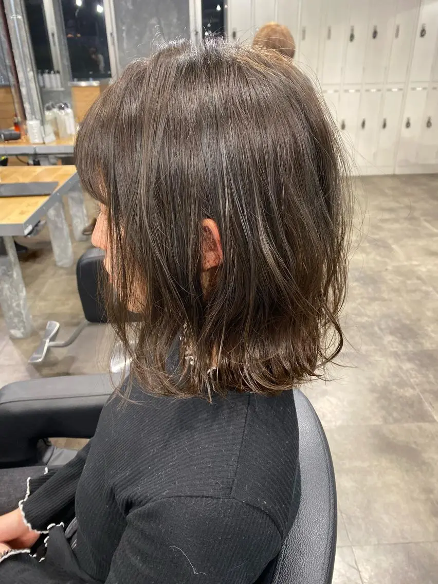ショート カラー ヘアアレンジ ベージュカラー 透明感カラー グレージュ 当日予約⭕️ JUNYAのヘアスタイル