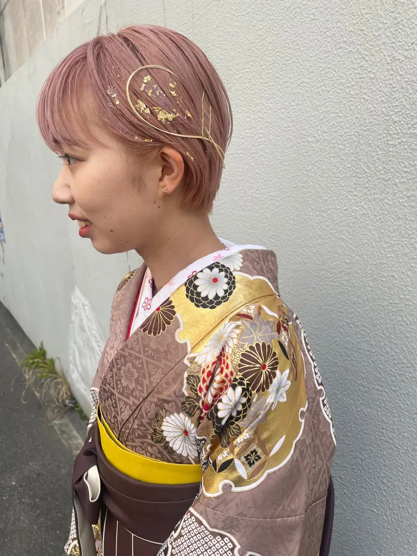 ショート カット ヘアカラー トリートメント ayane⭐️ボブ・ ショート・パーマのヘアスタイル