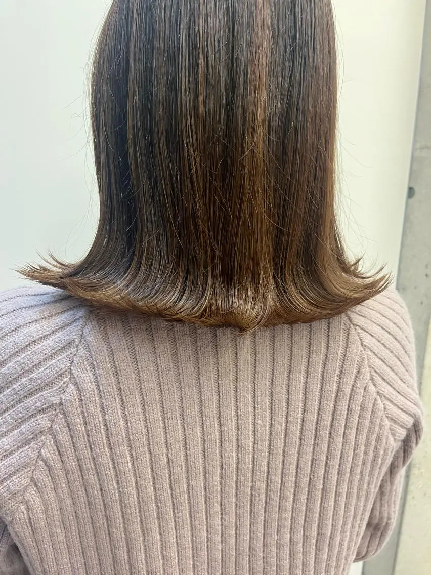 カラー 心美/ブリーチなし 透明感カラーのヘアスタイル