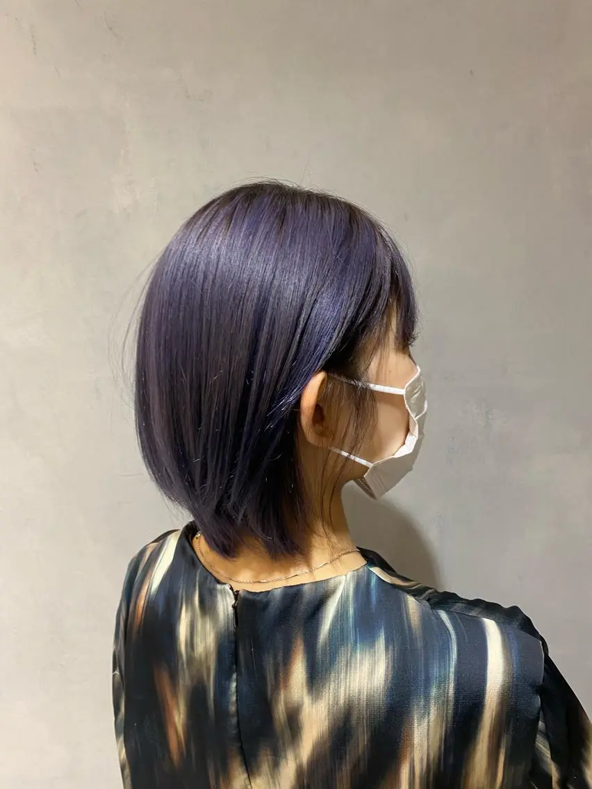 カラー シルバー ふじ ここなのヘアスタイル