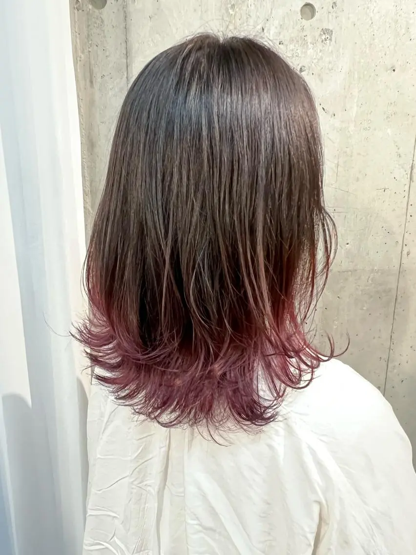 ミディアム カラー グラデーションカラー ヘアカラー Ayaka🩰🎀 ガーリー/暖色♡のヘアスタイル