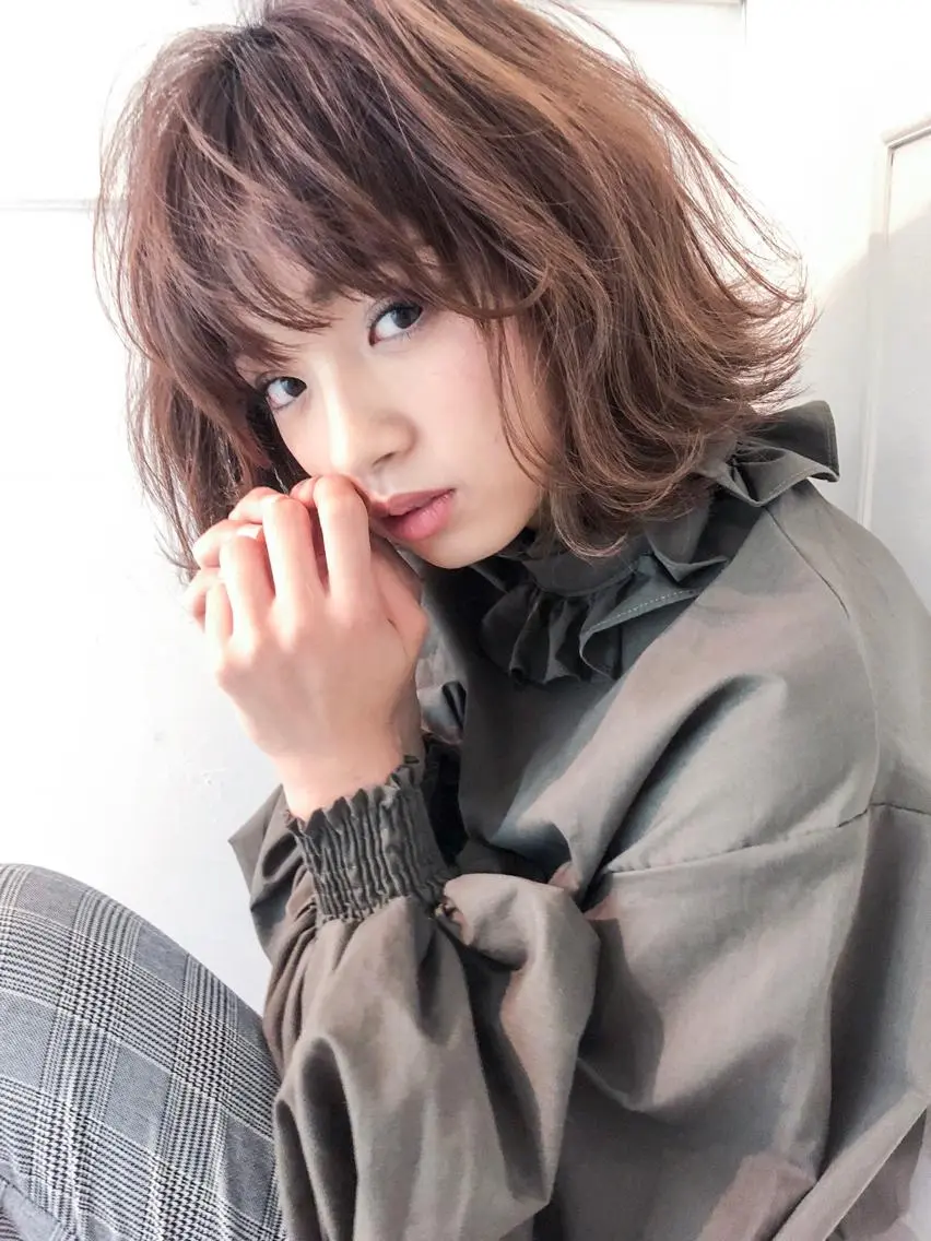 ミディアム 外ハネヘア 【髪質改善】 川津翔太のヘアスタイル