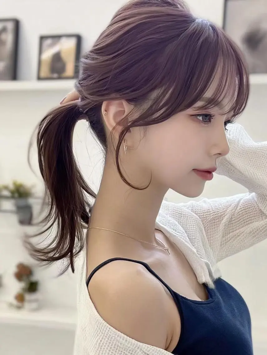 セミロング くびれヘア 顔周りカット 韓国風ヘア レイヤーカット カット 髪質改善/レイヤー/ 佐藤　舞🌷🫧のヘアスタイル