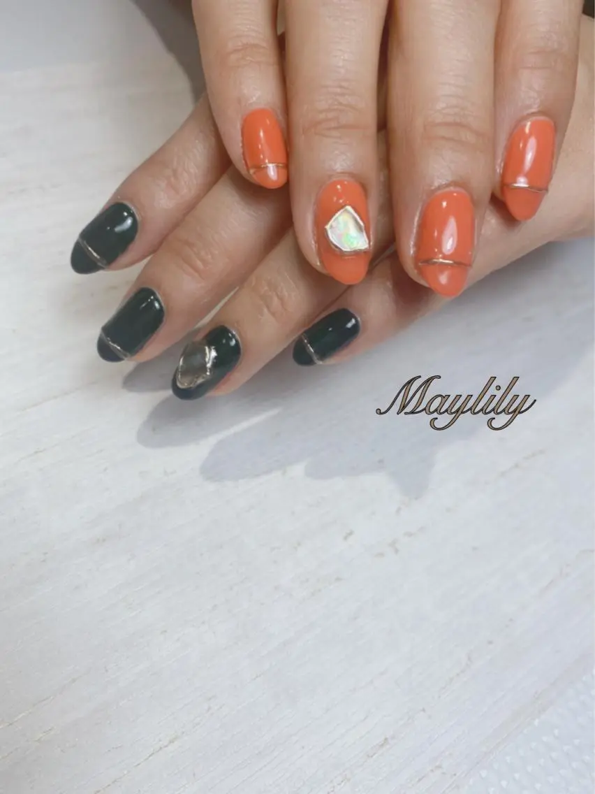 ネイル 持ち込み ハンドネイル Nail salon Maylilyのネイルデザイン