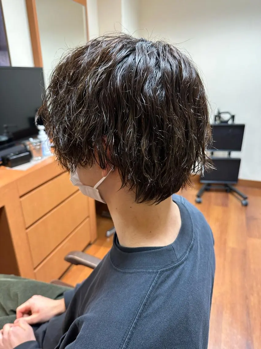 パーマ メンズ 長嶋 康平のヘアスタイル