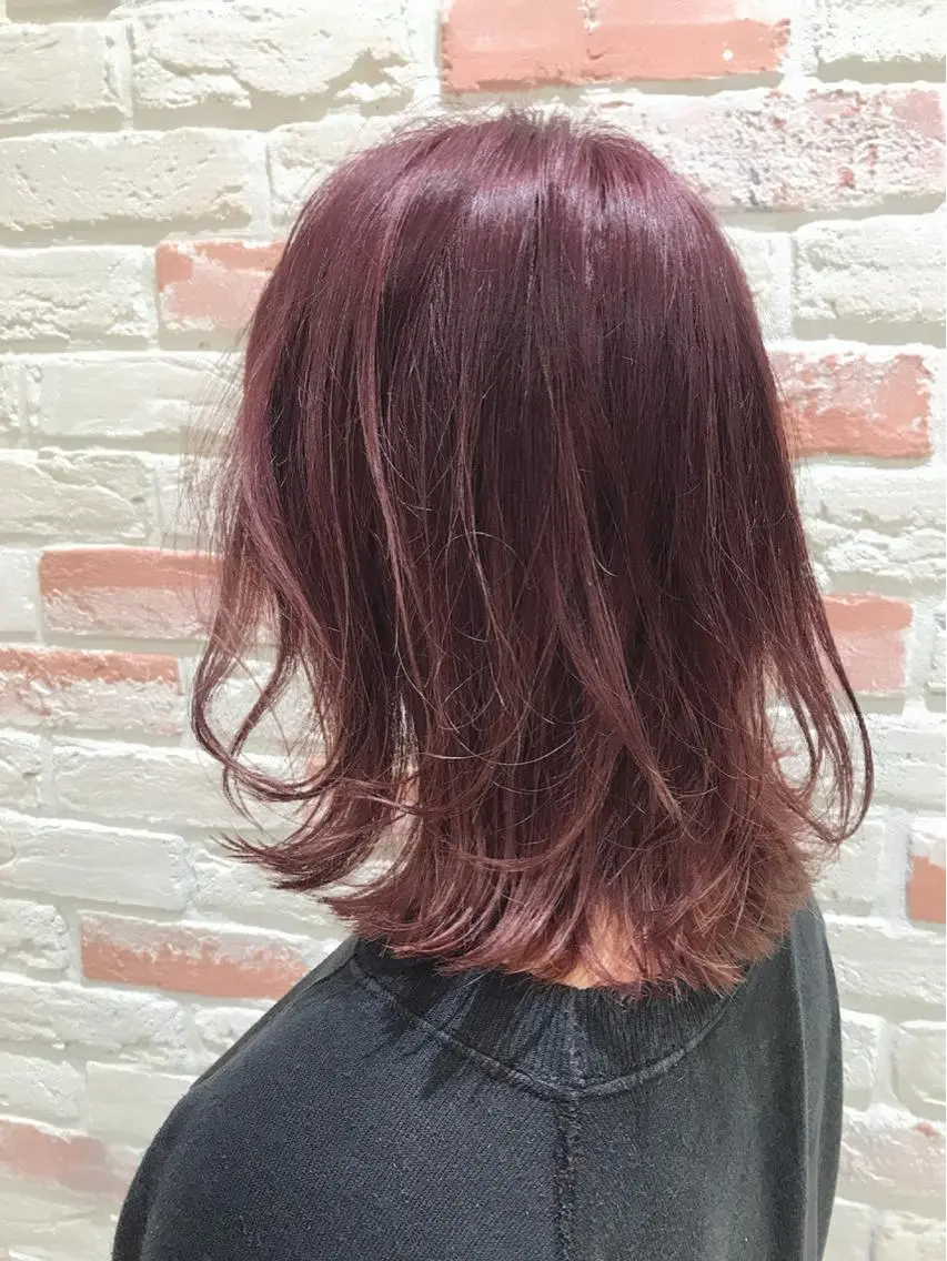 ミディアム カット ヘアカラー 新宿 木下拓哉のヘアスタイル