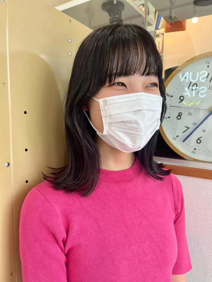 ミディアム カラー カット ヘアカラー トリートメント 🌼sunc HINAMI🌼のヘアスタイル