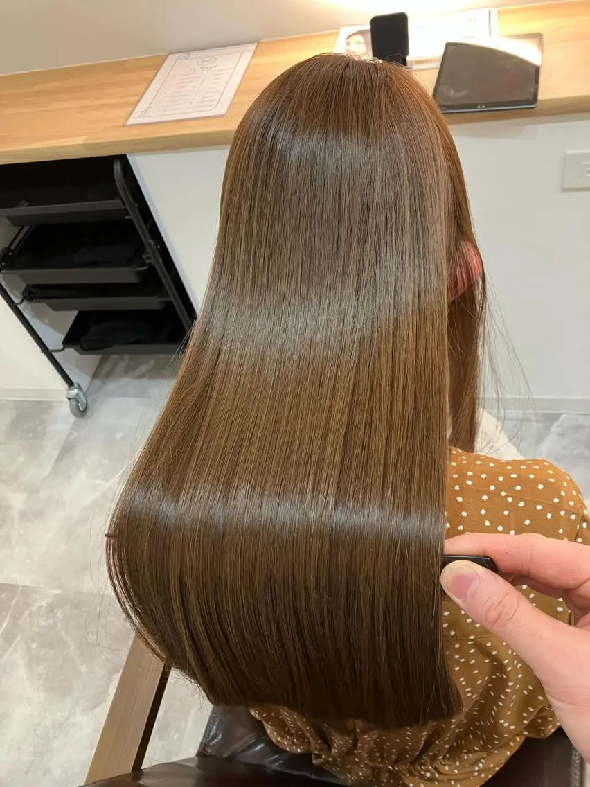 ロング カラー ヘアアレンジ キッズ カット ヘアカラー トリートメント 横浜関内髪質改善 re:Magoのヘアスタイル