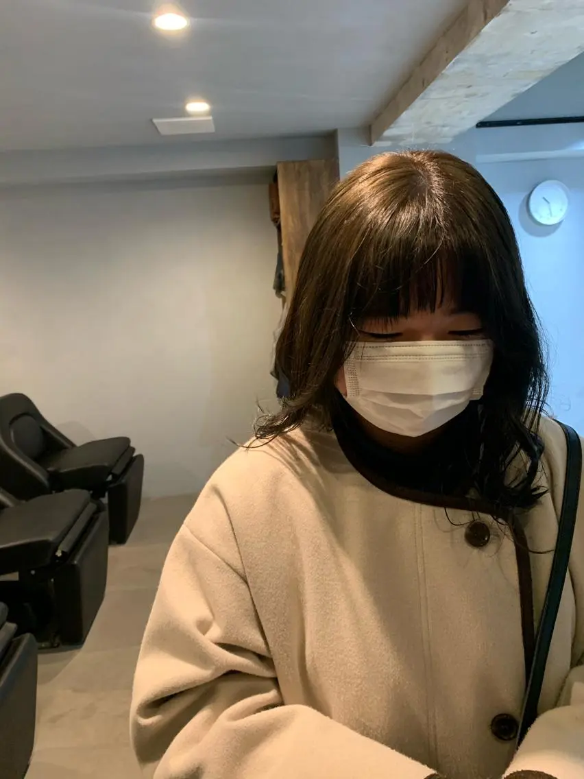 ミディアム カラー パーマ ボブパーマコテ巻き風 パーマNo1深江秀平のヘアスタイル