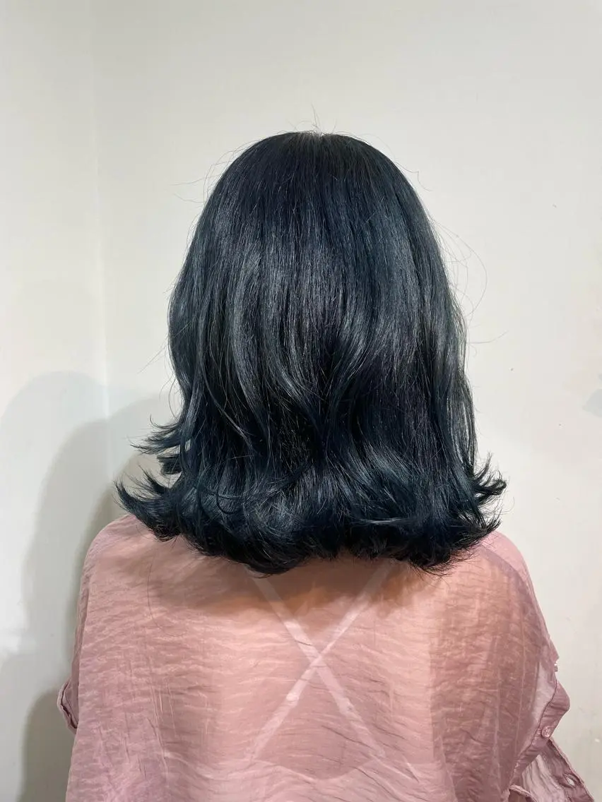 ミディアム 🐬脱白髪染めカラー 清水大世🐬のヘアスタイル