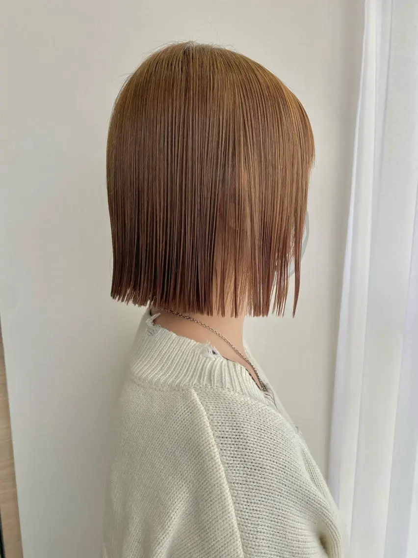 ショート ボブ カット ヘアカラー トリートメント 地毛風酸性縮毛矯正 /木原崇了のヘアスタイル