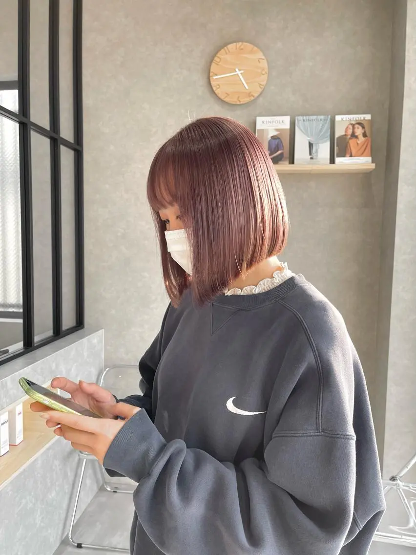 ミディアム カラー 一ノ瀬 暁のヘアスタイル