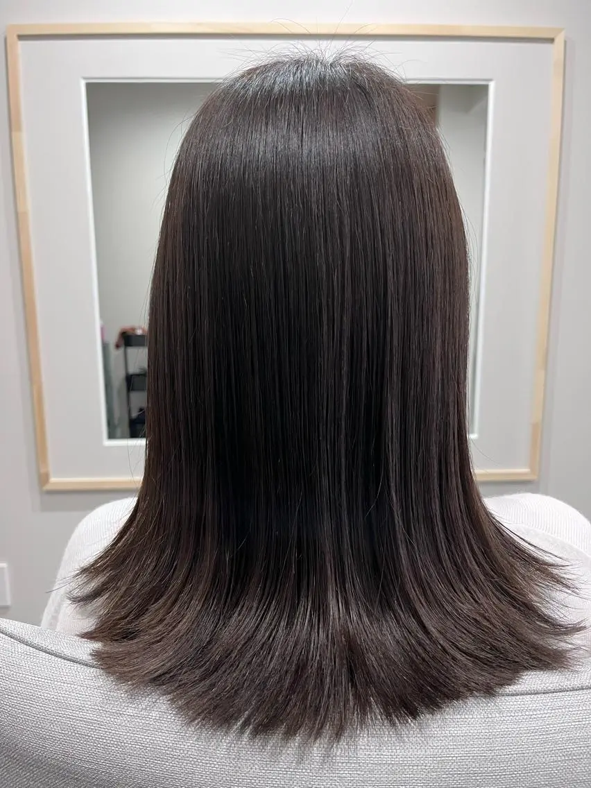 セミロング カラー liL  hair サトウリョウタのヘアスタイル