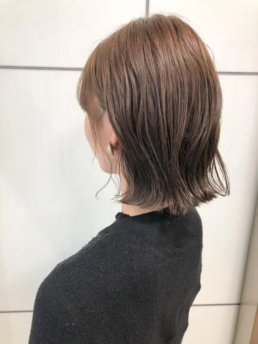 ミディアム カット ヘアカラー トリートメント シンタニナオト /梅田茶屋町のヘアスタイル