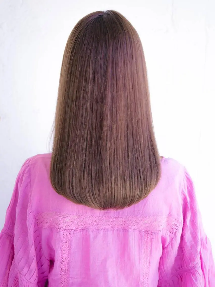 ロング 縮毛矯正 Lutia  チノ リキマル🍀のヘアスタイル