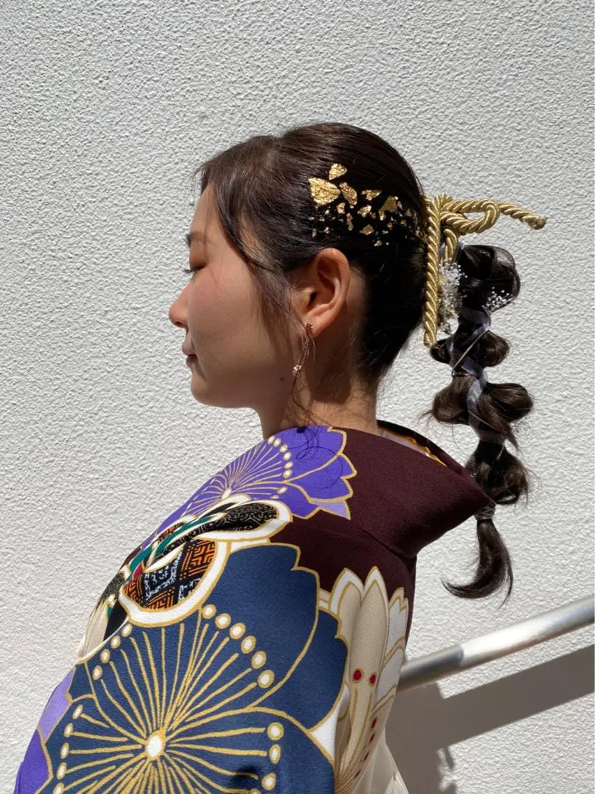 ヘアアレンジ 卒業式のヘアスタイル 自宅での再現性👌 溝の口/中裕樹のヘアスタイル