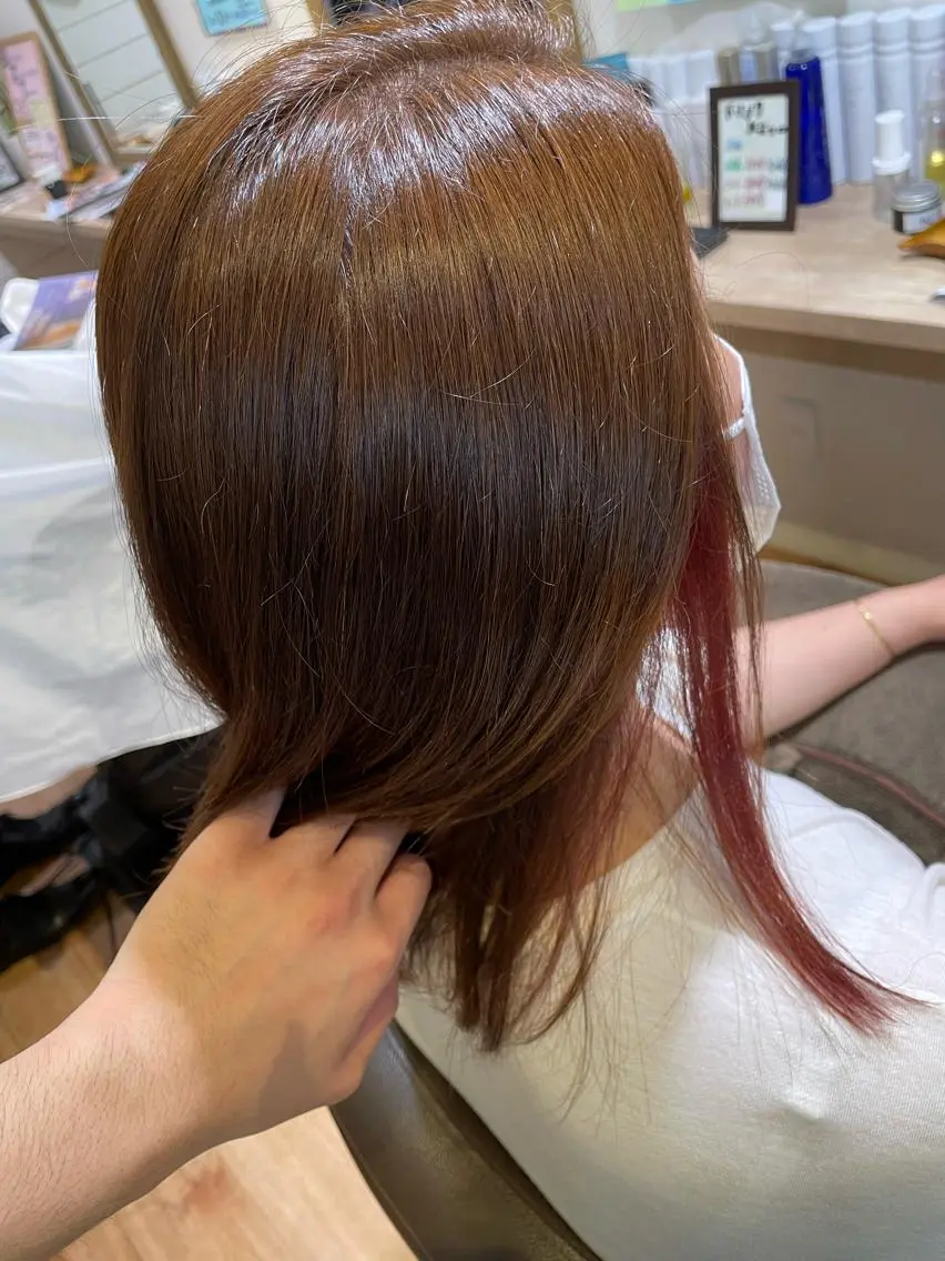 セミロング カラー 🍀ヘアケア特化 ナカザワのヘアスタイル