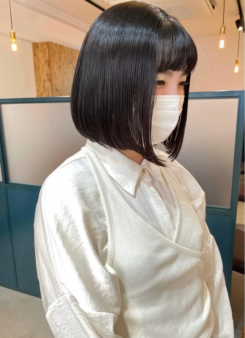 セミロング カラー パーマ ヘアアレンジ メンズ ネイル マツエク・マツパ ダークグレー ダークグレージュ グレージュ ボブ トレンド眉🌈✨ arisaの眉毛・アイブロウイメージ