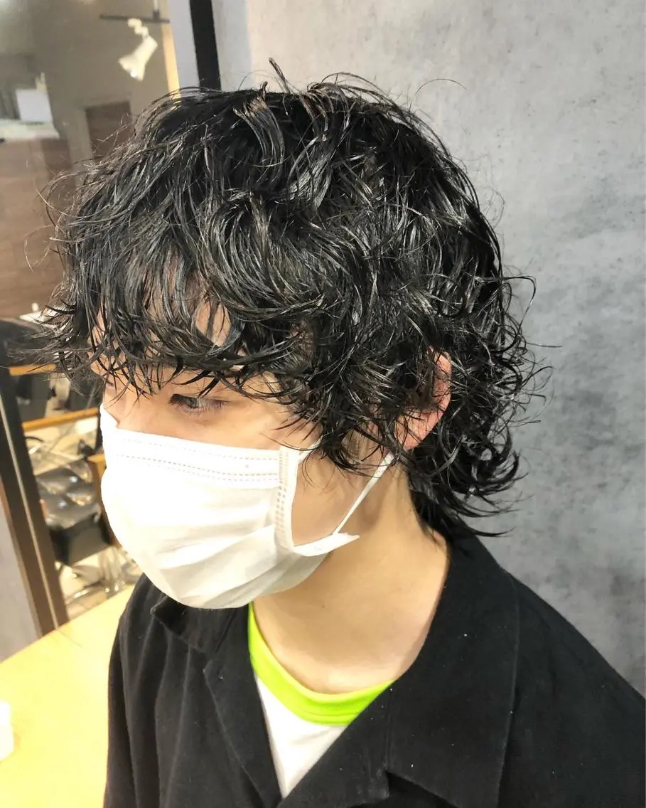 パーマ ヘアアレンジ メンズ カット パーマ トリートメント ヘアセット メンズ特化✂️栗原 侑也のヘアスタイル