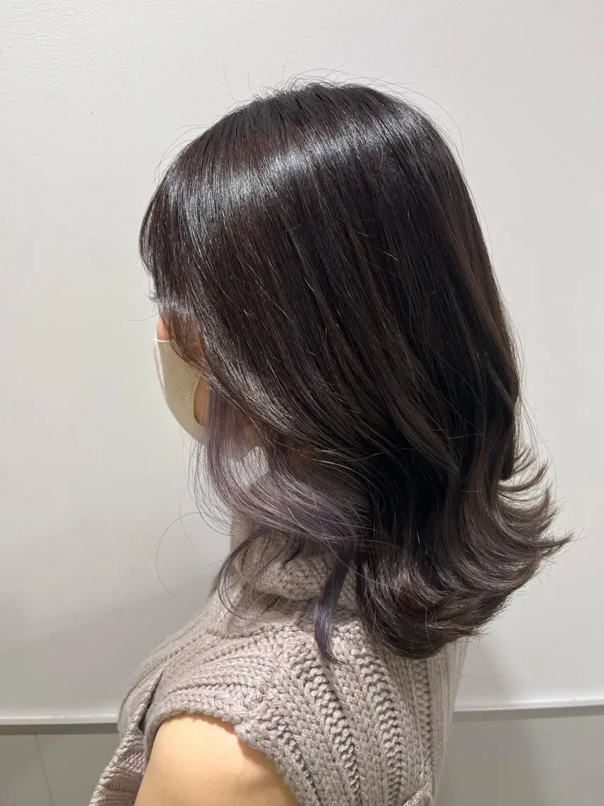 ミディアム ミディアムパーマ ボブ 髪質改善 韓国風ヘア シースルーバング カット ヘアカラー トリートメント ヘアセット 👑👑👑👑工藤 敬👑👑👑👑のヘアスタイル
