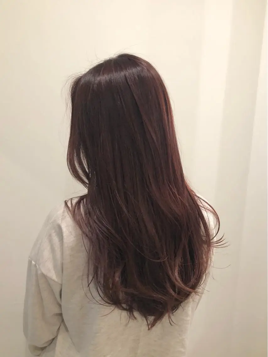ミディアム カラー ピンクカラー ニュアンスカラー🫧 加納のヘアスタイル