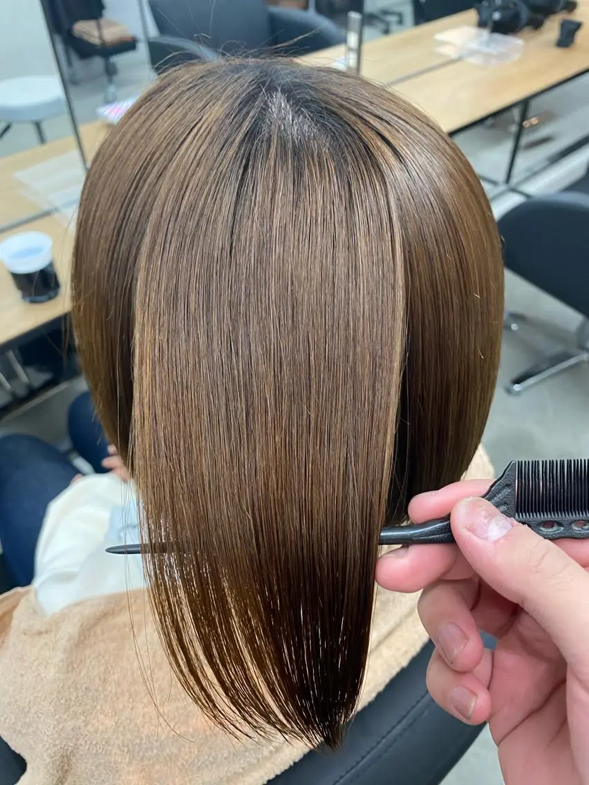 ショート カット 縮毛矯正 髪質改善/艶髪 ミトモリシュウトのヘアスタイル