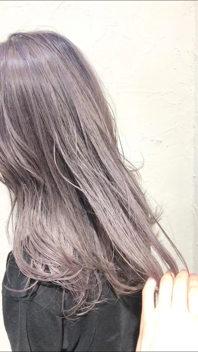 ミディアム カラー アッシュ ラベンダーカラー ラベンダーアッシュ 矢部 貴史のヘアスタイル