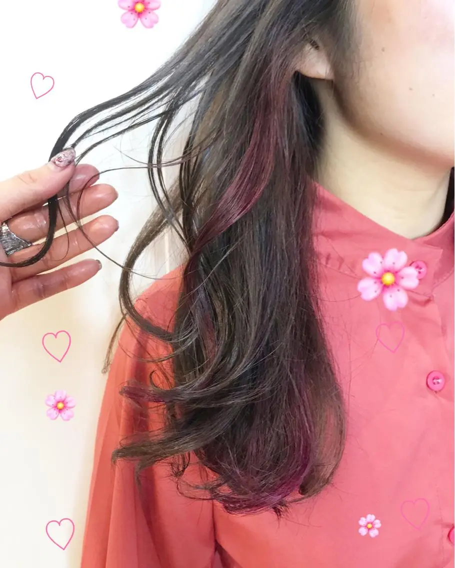 セミロング カラー 新宿駅近♡個室 ♡関口三都季🌜のヘアスタイル