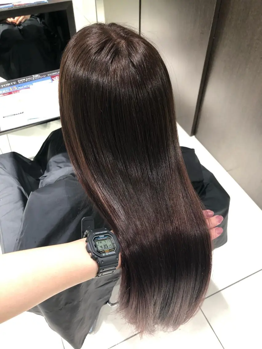 ロング カラー 韓国風ヘア 🇰🇷清水しいなのヘアスタイル