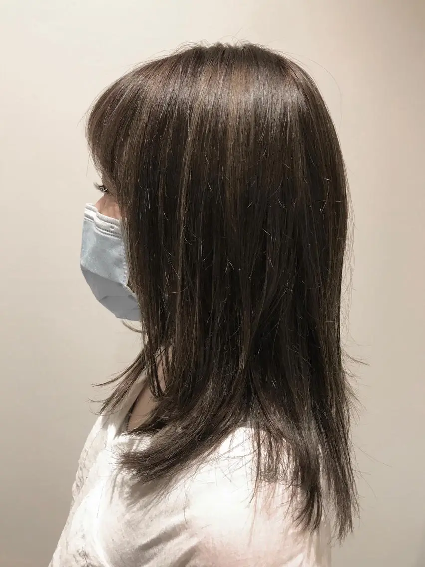 ミディアム カラー fuchigami suzunoのヘアスタイル