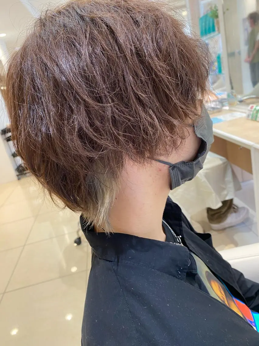 ショート カラー メンズ 🩵波巻き/ツイスパ HARU💎のヘアスタイル