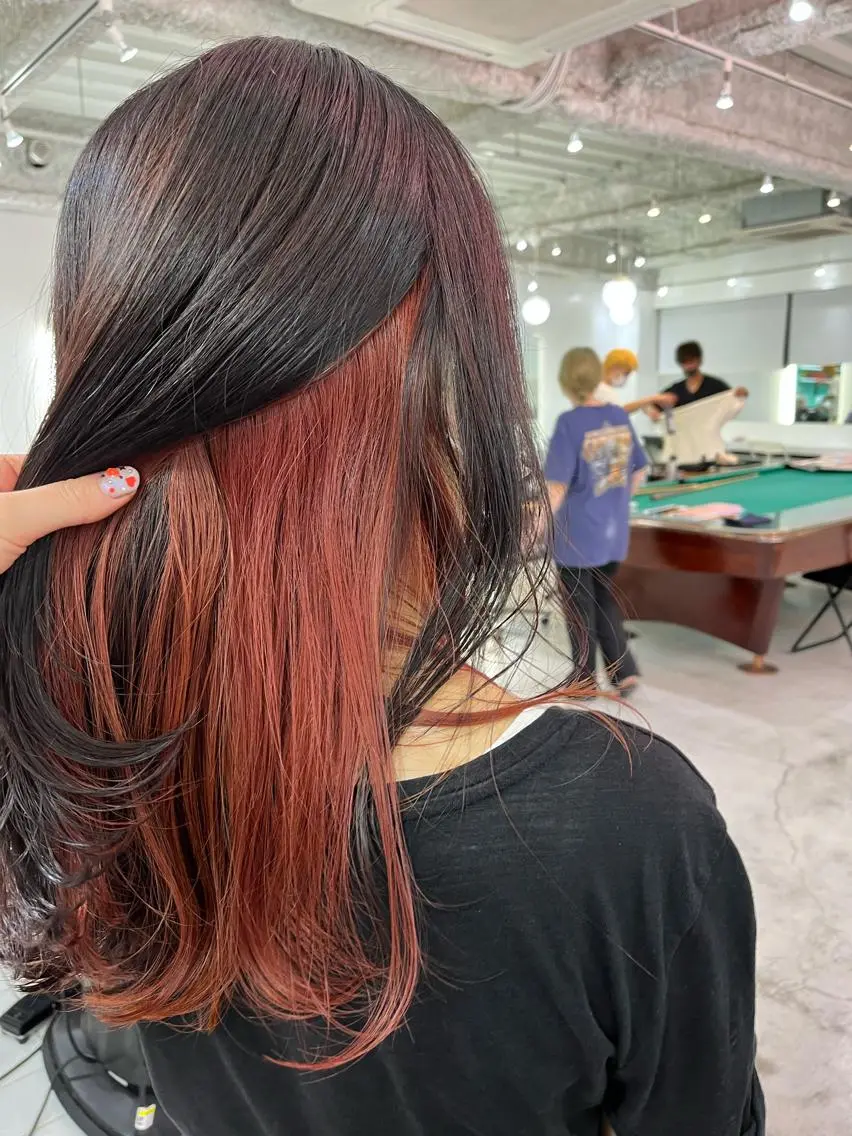ロング カラー ピンクカラー ﾚｲﾔｰ🩵透明感 ೀユイ🌙のヘアスタイル