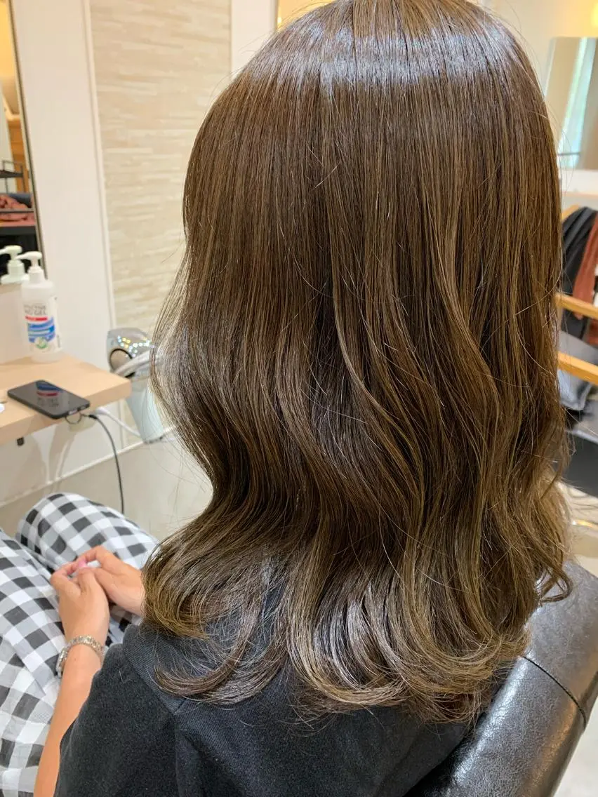 ミディアム 倉敷サロンドクロエ ꕀ井上恋夢ꕀのヘアスタイル