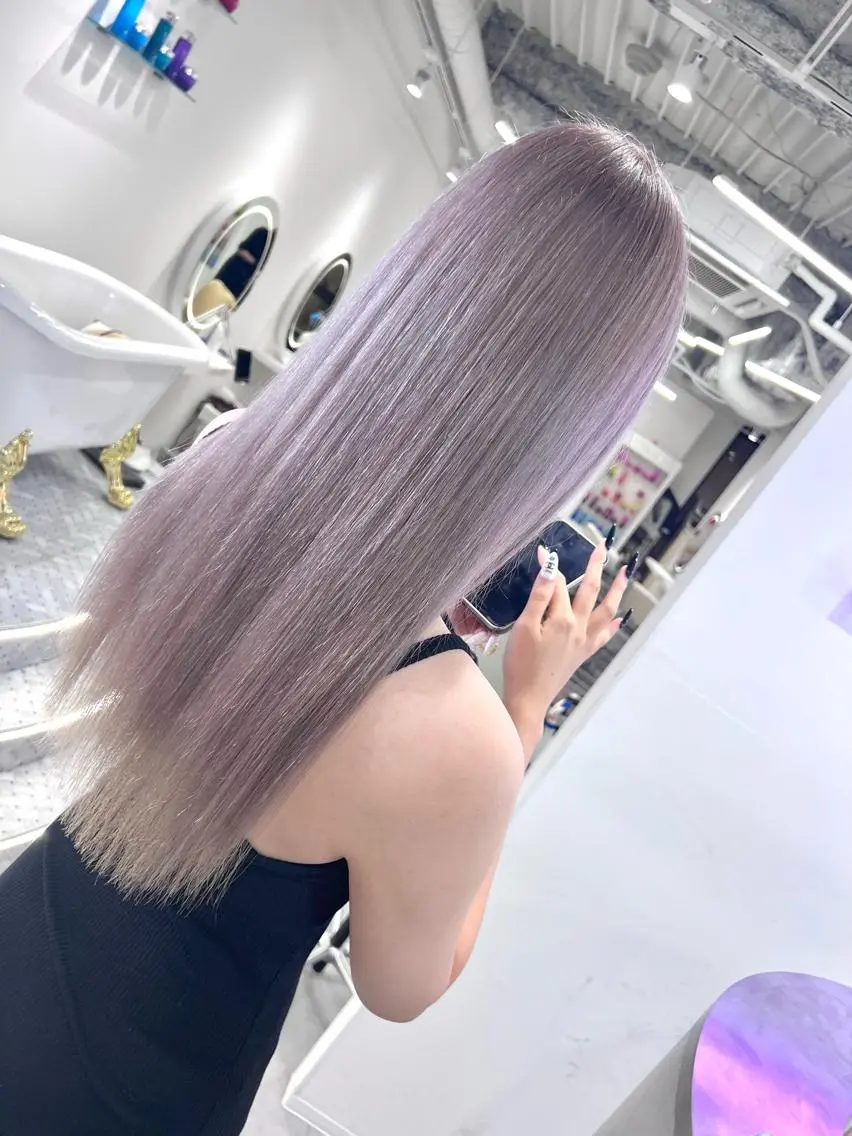 ロング カラー ヘアカラー ハイトーン特化サロン 💎MOCA💎のヘアスタイル