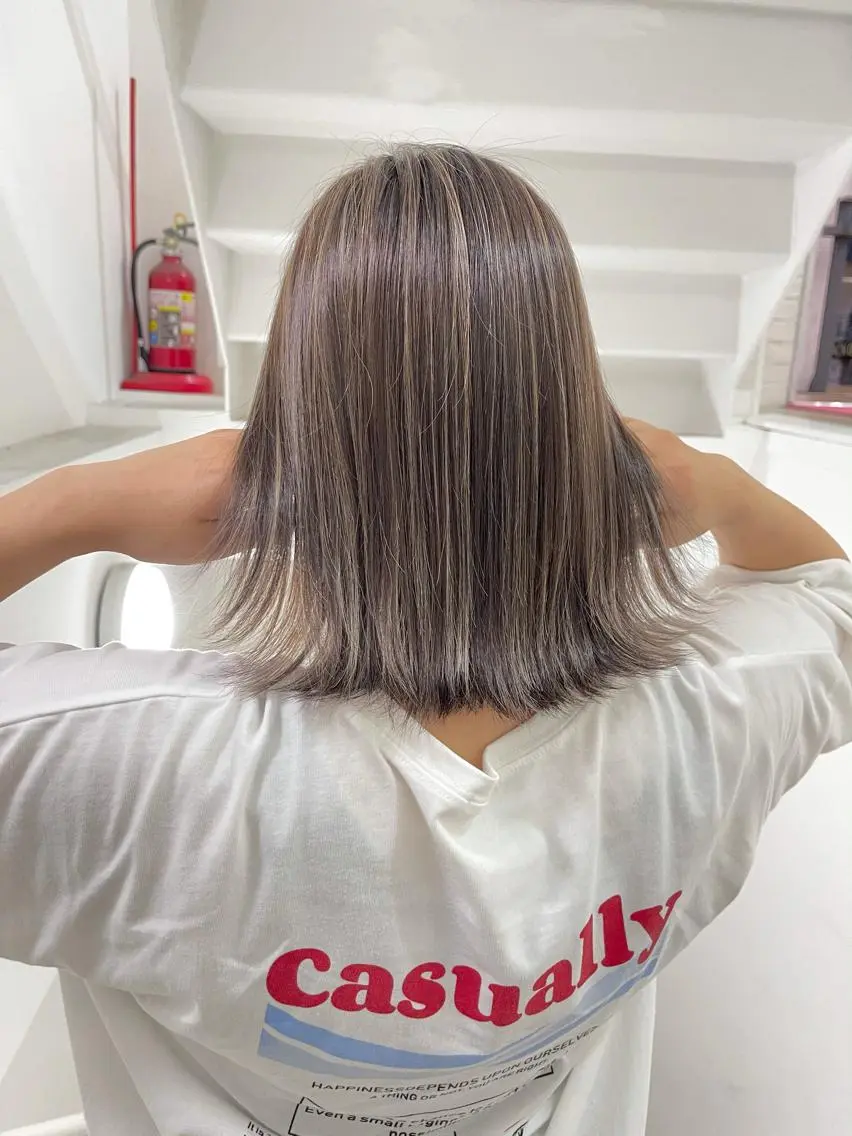 ミディアム カラー ヘアカラー トリートメント Reb_keiji 👑小倉圭司のヘアスタイル