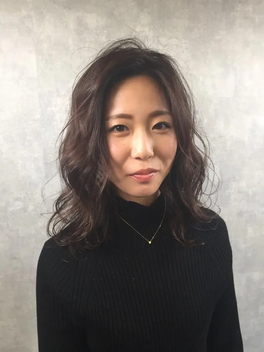 ミディアム アッシュ カット ヘアカラー 肌に馴染むカラー 梅田・増田のヘアスタイル