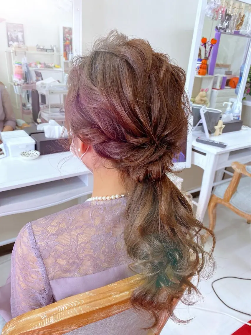 ヘアアレンジ ヘアセット ヘアセットサロン ココのヘアスタイル