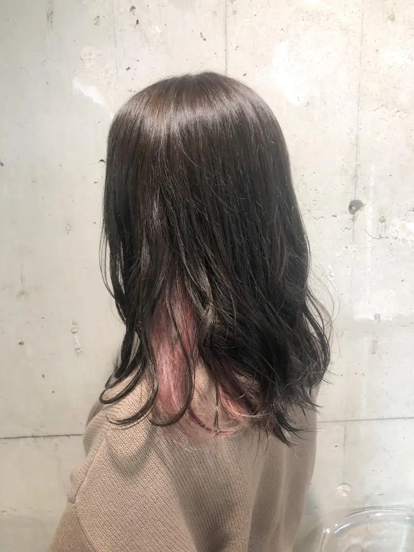 セミロング カラー パーマ ヘアアレンジ メンズ キッズ ネイル マツエク・マツパ 当日予約⭕️ Rene’のヘアスタイル